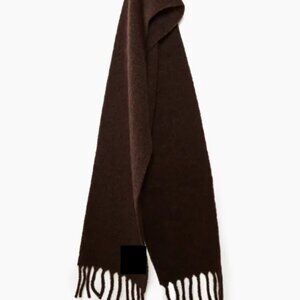 Aritzia - Wilfred Geneva scarf - rich mocha brown